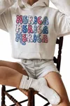 Wknder Unisex Fit Merica Hoodie In White In White