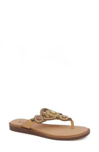 Wlk By S. Miller Myles Embellished Sandal In Bronze