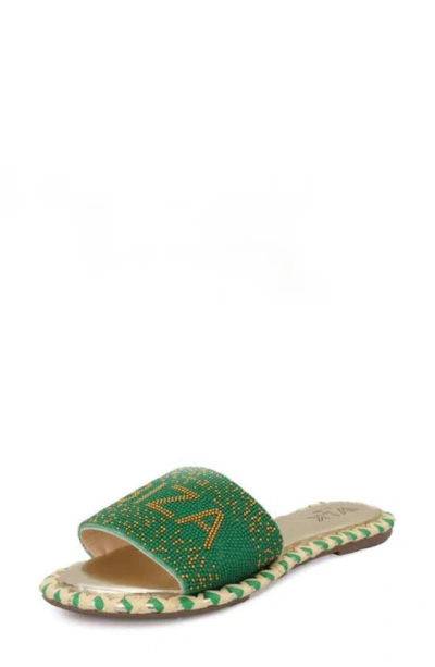 Wlk By S. Miller Natalie Slide Sandal In Green