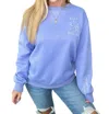 Wlm Stay Delulu Scuba Sweatshirt In Periwinkle In Blue