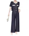 Wlzd 2pc Blouse & Pant Set In Black