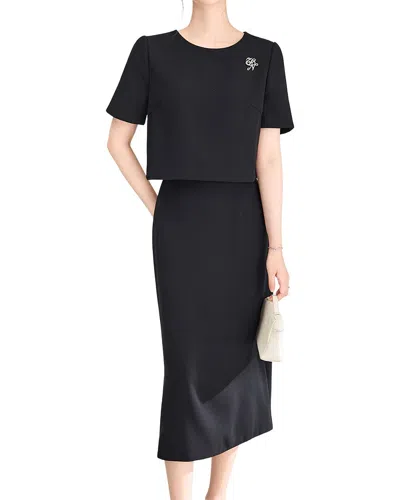 Wlzd 2pc Top & Skirt Set In Black