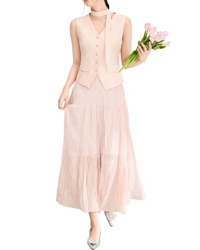 Wlzd 2pc Top & Skirt Set In Neutral
