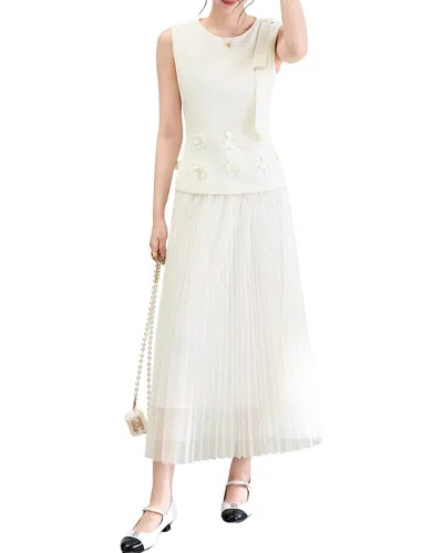 Wlzd 2pc Top & Skirt Set In White