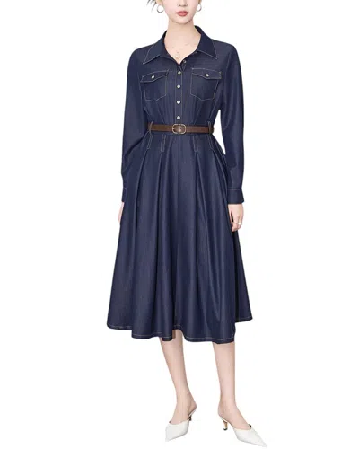 Wlzd Midi Dress In Blue