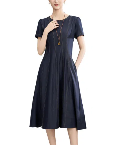 Wlzd Midi Dress In Blue