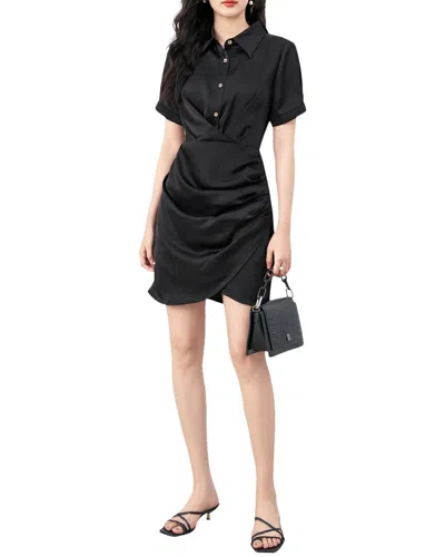 Wlzd Silk-blend Dress In Black
