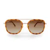 Wmp Eyewear Women's Gia Square Frame Sunglasses In Beige In Brown
