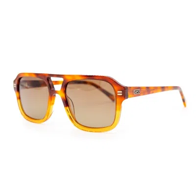 WMP EYEWEAR WOMEN'S SYDNEY BOLD RETRO AVIATOR SUNGLASSES IN WOOD GRAIN