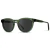 Wmp Eyewear Women's Tate Round Polarized Sunglasses In Green In Green