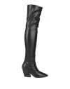 Wo Milano Woman Boot Black Size 7 Textile Fibers
