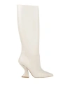 Wo Milano Woman Boot White Size 8 Leather