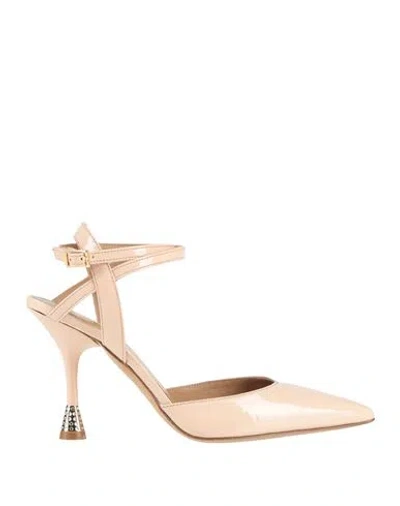 Wo Milano Woman Pumps Blush Size 6 Leather In Pink