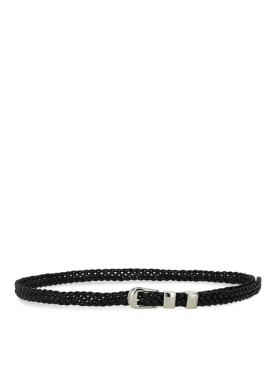 Woburn Walk Wing Tip 6-ply Belt In Black