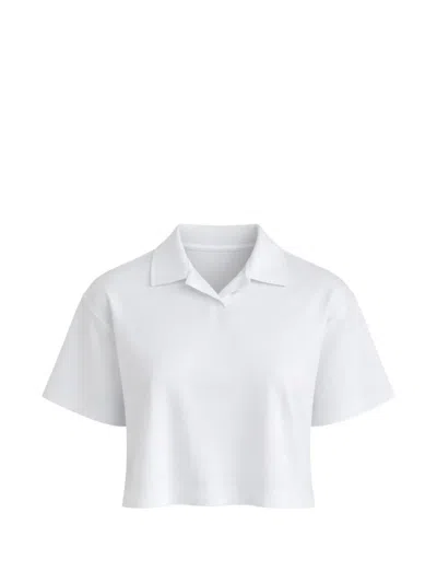 Woc Collared Cropped T-shirt In White