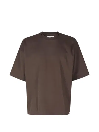 Woc Crew-neck T-shirt In Brown