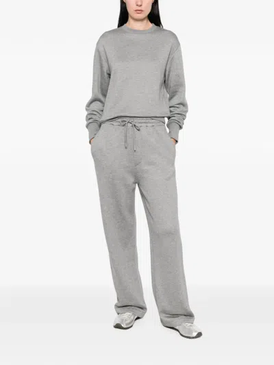 Woc Danville Crew-neck Ribbed-trim Sweatshirt In Gray