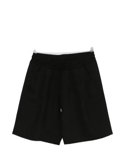 Woc Drawstring Track Shorts In Black
