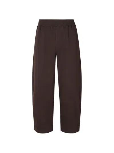 Woc Elasticated-waist Track Pants In Brown