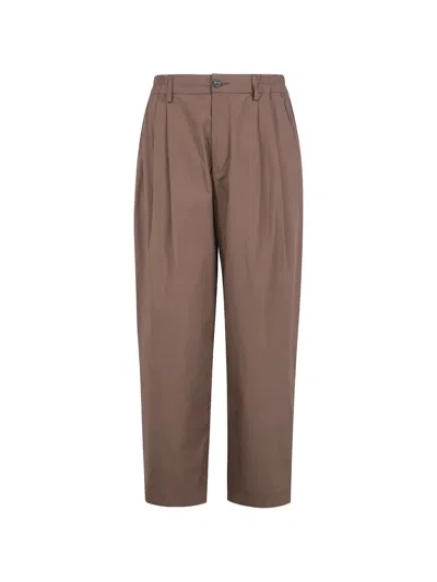 Woc Elasticated-waist Trousers In Brown