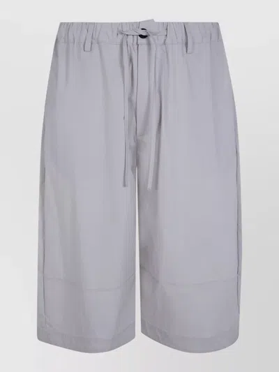 Woc Fatik Knee Length Shorts Back Pocket In Gray