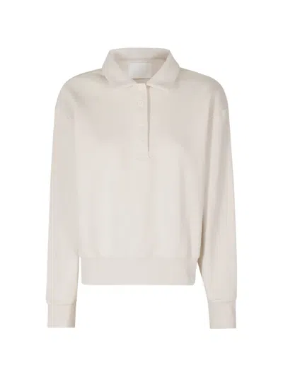 Woc Long-sleeve Polo Top In White