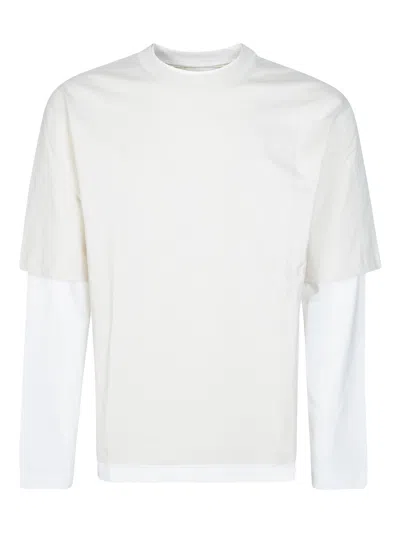 Woc Men's Contrast Sleeve T-shirt In White