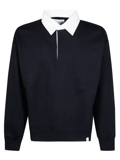 Woc Men's Lincoln Sweatshirt Polo In Nero