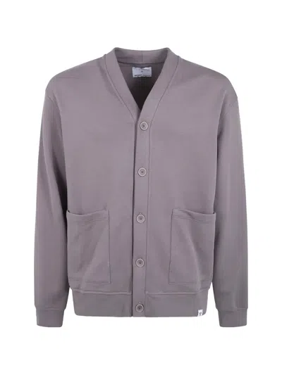 Woc Patch-pocket Cardigan In Gray