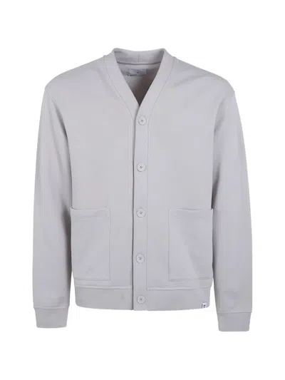 Woc Patch-pocket Cardigan In Gray