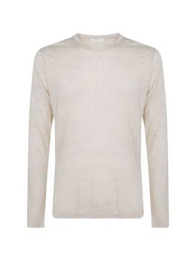 Woc Pau Round-neck Long-sleeved T-shirt In Neutral