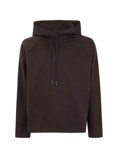 Woc Raglan-sleeve Hoodie In Brown