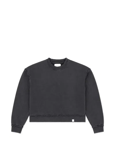 Woc Redcliff Raw-edge Sweater In Grey