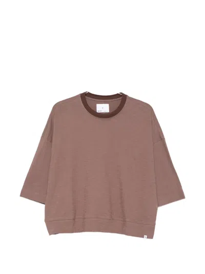 Woc Ribbed Trim Short-sleeve Top In Multi