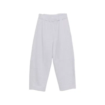 Woc Salinas Elasticated Wide-leg Track Pants In Gray