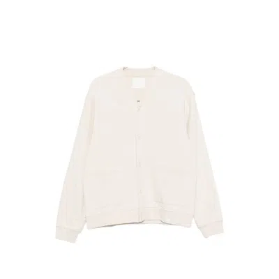 Woc Seattle Button-up Patch-pocket Cardigan In White