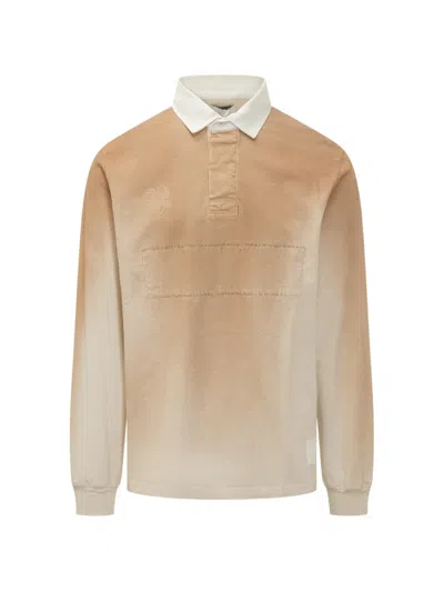 Woc Shefield Colourblock Polo Shirt In Neutral