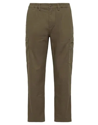 Woc Writing On Cover Man Pants Military Green Size L Cotton, Elastane