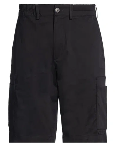 Woc Writing On Cover Man Shorts & Bermuda Shorts Black Size S Cotton, Elastane