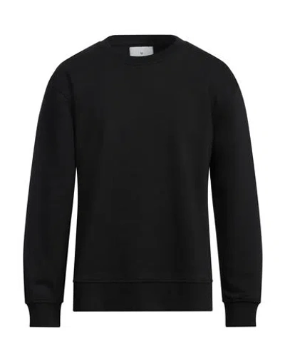 Woc Writing On Cover Man Sweatshirt Black Size Xl Cotton, Pes