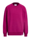 Woc Writing On Cover Man Sweatshirt Mauve Size L Cotton, Pes In Purple