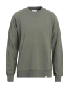 Woc Writing On Cover Man Sweatshirt Military Green Size S Cotton In Green