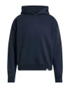 Woc Writing On Cover Man Sweatshirt Navy Size S Cotton, Pes In Blue