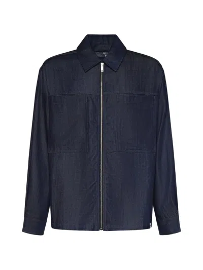 Woc Zip-up Shirt In Blue