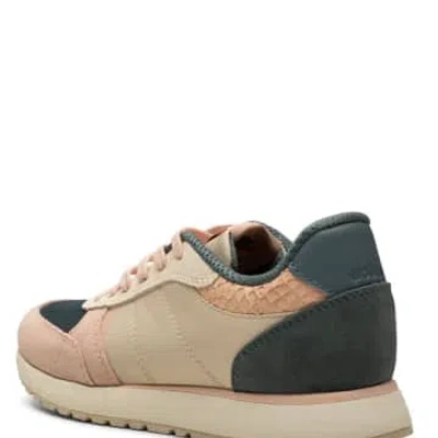 Woden Ronja Trainer In Ivory Multi In Brown