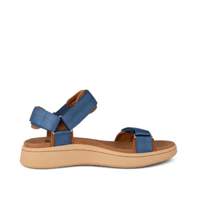 Woden Women's Line Sandal In Old Denim In Blue
