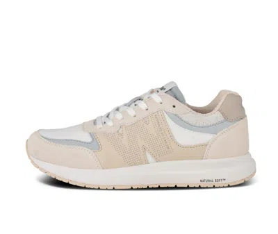 Woden Women's Rigmor Reflective Low Top Sneakers In Ivory In Multi