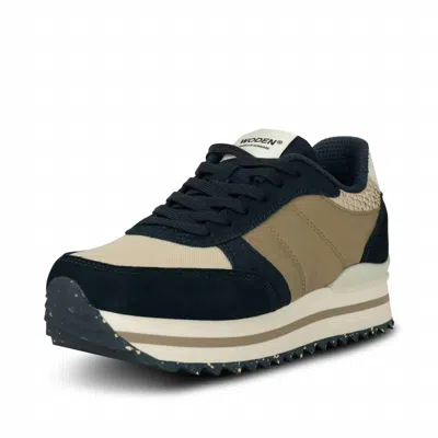 Woden Women's Ronja Plateau Platform Sneaker In Navy Multi