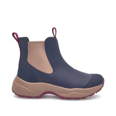 Woden Women's Siri Waterproof Boots In Navy Multi