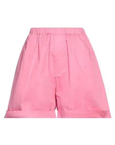 Woera Woman Shorts & Bermuda Shorts Pink Size 3 Cotton
